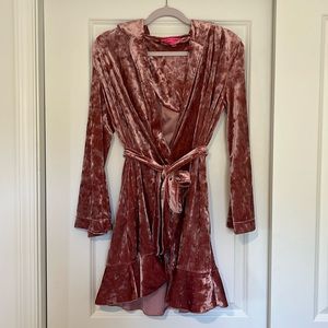 Cute velvet Betsy Johnson robe.